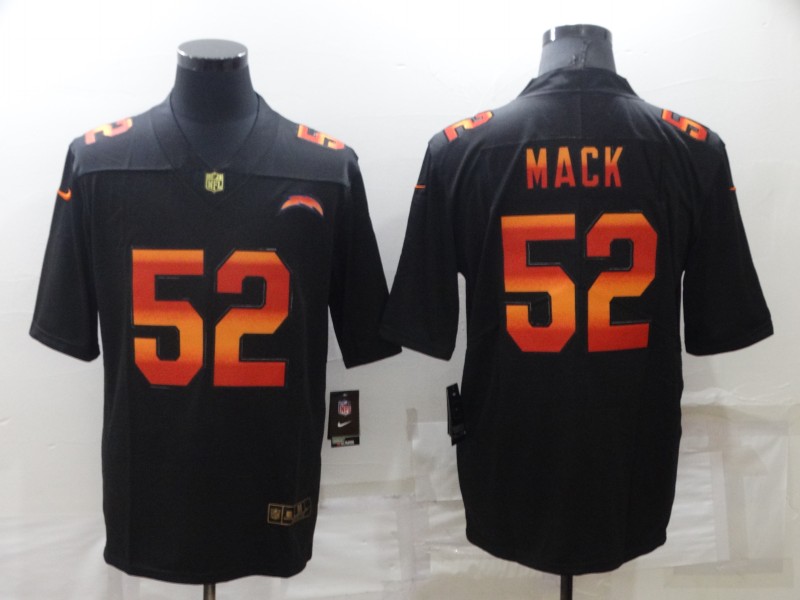 Men's Los Angeles Chargers Khalil Mack #52 Black Alternate Jersey